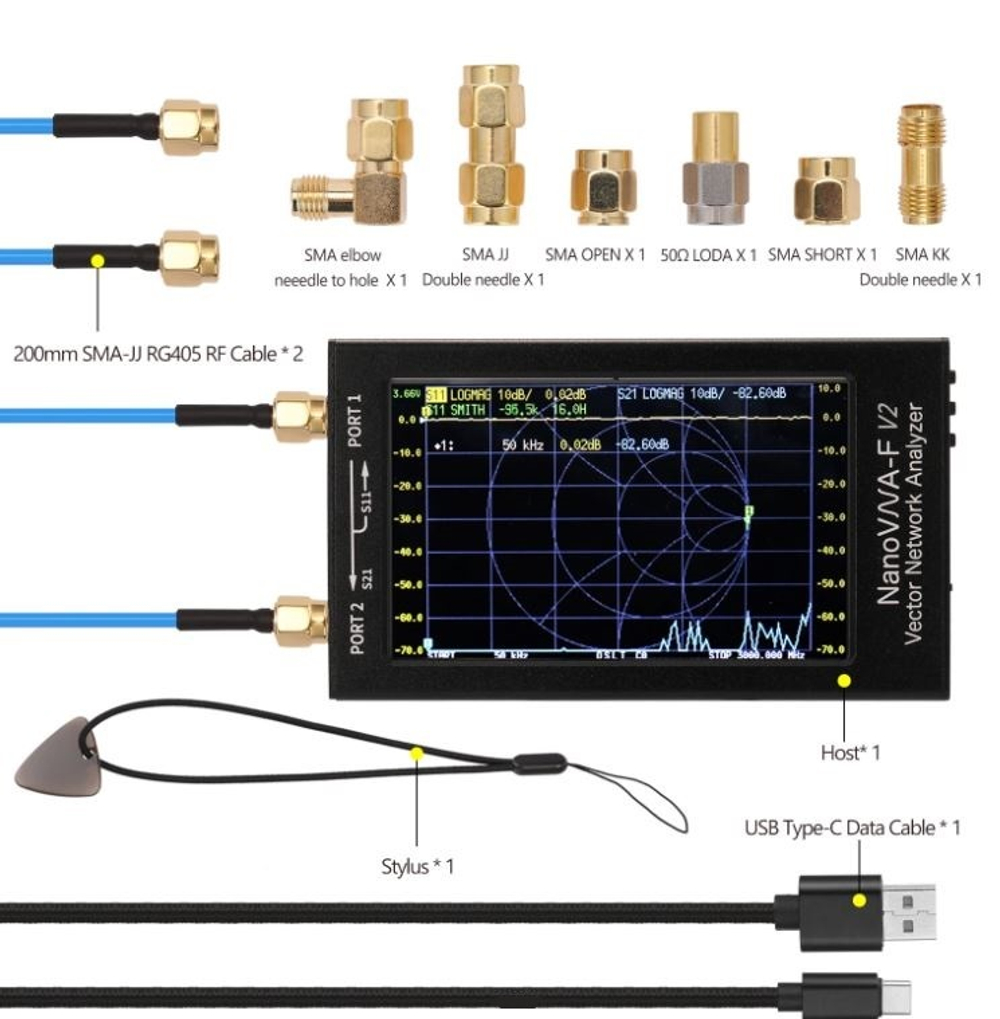 Анализатор векторный NanoVNA-F V2