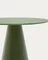 Журнальный столик Wilshire из стекла и стали зеленый Ø50cm
