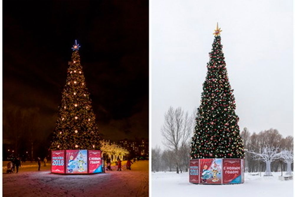 Уличная елка каркасная "Евро-2" (пвх) 15 м