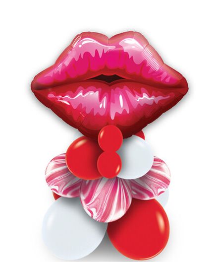 Стойка на шарах "Страстный поцелуй"