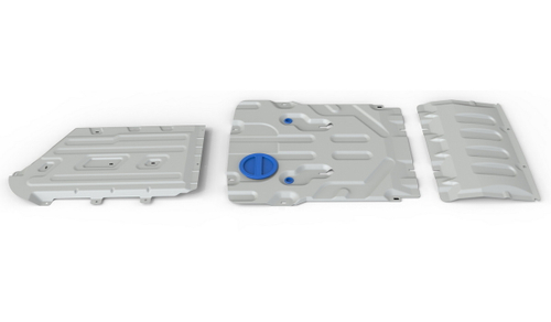 Защита картера, КПП и РК Rival для BMW X3 G01 (V - 2.0) (xDrive 20i, xDrive 30i) 2017-2021/BMW X3 G01 (V - 2.0D) (xDrive 20d) 2017-2021/BMW X3 G01 (V - 3.0) (M40i) 2017-2021/BMW X3 G01 (V - 3.0D) (xDrive 30d, M40d) 2017-2021/BMW X3 G01 рестайлинг (V - 2.0) (xDrive 20i, xDrive 30i) 2021-н.в./BMW X3 G01 рестайлинг (V - 2.0D) (xDrive 20d) 2021-н.в./BMW X3 G01 рестайлинг (V - 3.0) (xDrive M40i) 2021-н.в./BMW X3 G01 рестайлинг (V - 3.0D) (xDrive 30d) 2021-н.в./BMW X4 G02 (V - 2.0) (xDrive 30i) 2018-2021/BMW X4 G02 (V - 2.0D) (xDrive 20d) 2018-2021/BMW X4 G02 (V - 3.0) (M40i) 2018-2021/BMW X4 G02 (V - 3.0D) (xDrive 30d) 2018-2021/BMW X4 G02 рестайлинг (V - 2.0) (xDrive 30i) 2021-н.в./BMW X4 G02 рестайлинг (V - 2.0D) (xDrive 20d) 2021-н.в./BMW X4 G02 рестайлинг (V - 3.0) (xDrive M40i) 2021-н.в./BMW X4 G02 рестайлинг (V - 3.0D) (xDrive 30d) 2021-н.в., штампованная, алюминий 4 мм, с крепежом, 3 части, K333.0531.1