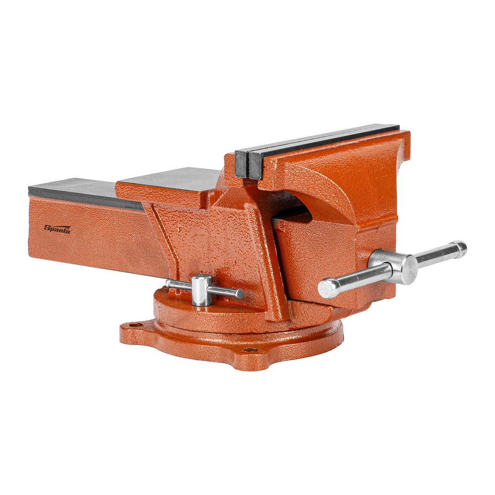 Тиски слесарные, 200 мм, поворотные, с наковальней Sparta