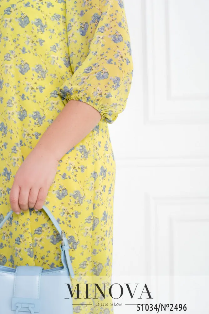 Платье 2496-желтый Minova