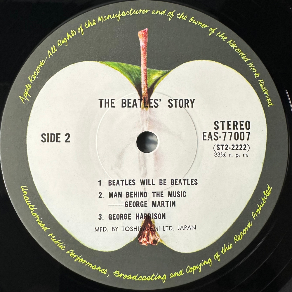 The Beatles ‎– The Beatles' Story 2LP (Япония 1976г.)
