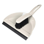 Комплект щетка-сметка "Malta" с совком с кромкой (бежевый)