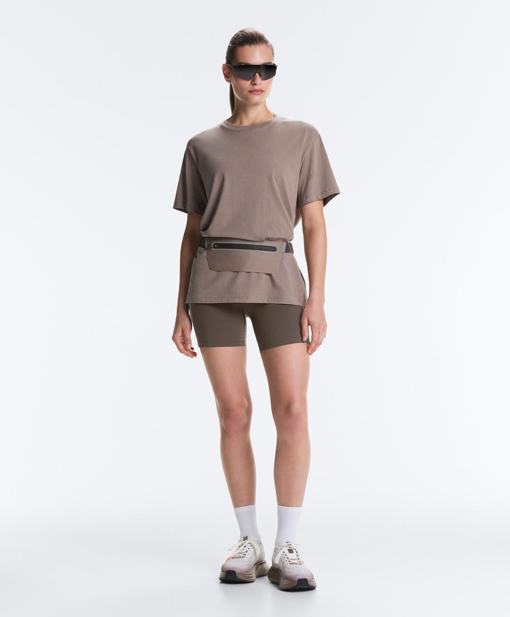 OYSHO Легинсы-велосипедки Perfect-adapt длиной 15 см с высокой посадкой, угольный
