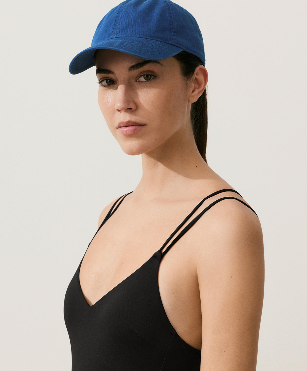 OYSHO Купальник с перекрещивающимися лямками, черный