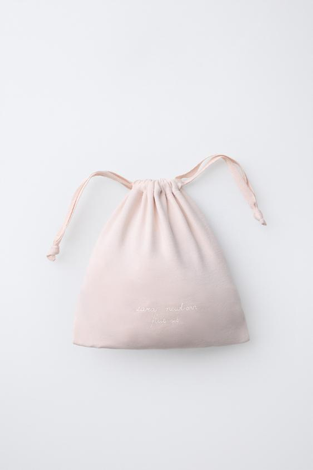 ZARA КОМПЛЕКТ ДЛЯ НОВОРОЖДЕННОГО И МЕШОЧЕК, ЦВЕТ РОЗОВОГО ДЕРЕВА