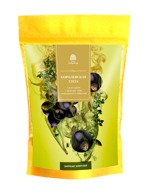 Чайный напиток Саган-дайля с зеленым чаем, смородиной и чабрецом / 50 г / Сибирский кедр