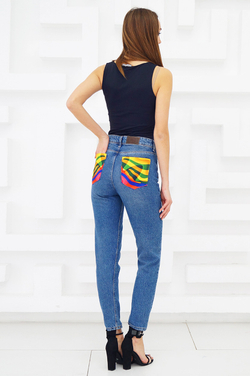 LIGVIANNI Джинсы Animal PRINT Jeans