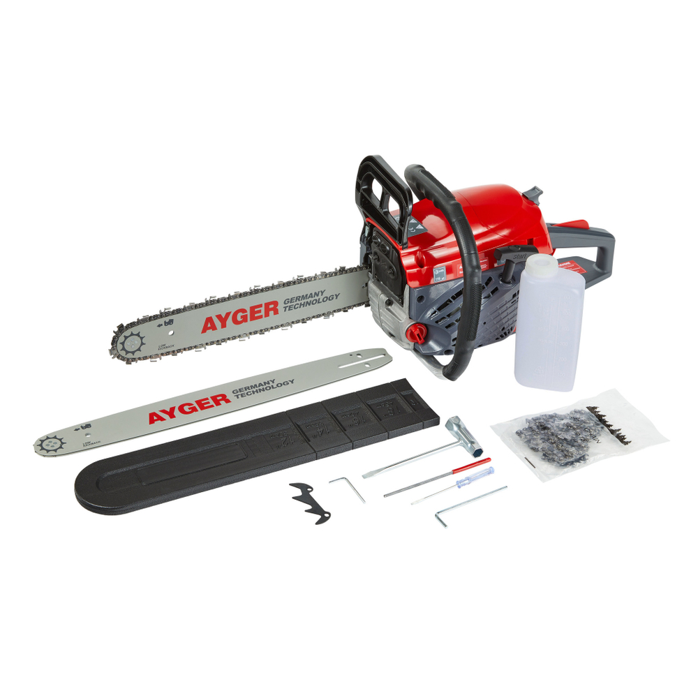 Бензопила цепная бензиновая AYGER APS430-18