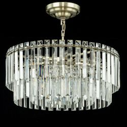 Citilux Фонда CL303193 Люстра хрустальная подвесная Бронза