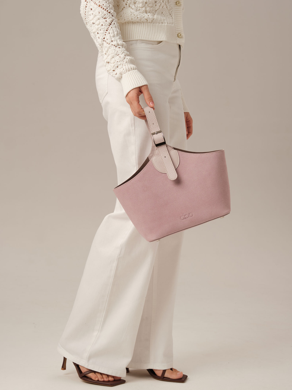 Замшевая сумка DBR Provence 31398 розовый фламинго