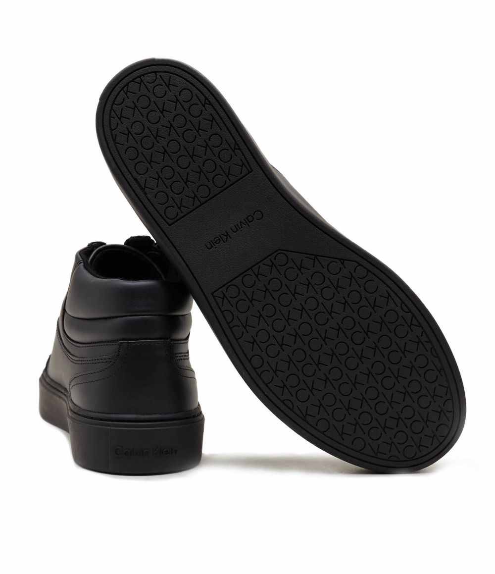 Кожаные кроссовки Calvin Klein - черный(HM0HM01269)