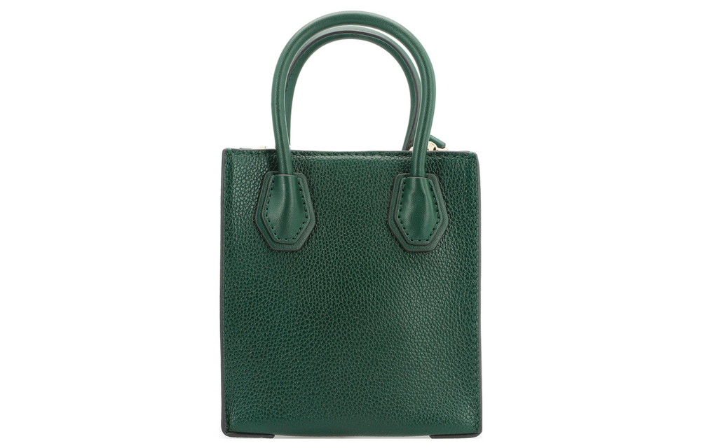 MICHAEL KORS Mercer Leather Trunk Bag, Handbag, Shoulder Bag, Crossbody Bag Mini Women"s Jasper