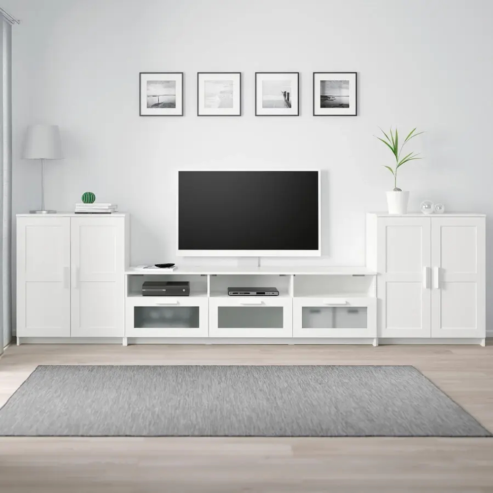 Тумба под ТВ - IKEA BRIMNES, 336х41х95 см, белый, БРИМНЭС/БРИМНЕС ИКЕА