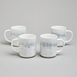 НАБОР КРУЖЕК BRONCO "DAILY" 4 ШТ. 350 МЛ СЕРЫЙ