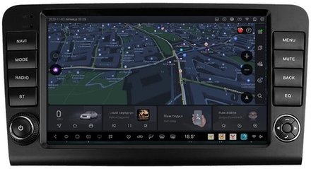 Магнитола для Mercedes-Benz GL (X164), ML (W164) 2005-2012 (рамка с крутилками и кнопками) - Carmedia EW-9950 QLed+2K, Android 13, UIS7870 (DUDU7), CarPlay, SIM-слот
