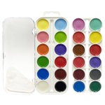 Краски акварельные карамельные 24 цвета, набор детских красок для рисования и творчества, Gaspar