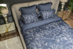 Пододеяльник 145x210 Garda Decor Магнолия синий