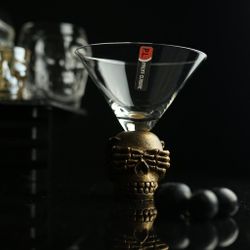 Рюмка коктейльная 220 мл Мартини Череп Skull d 11,8 см h12,5 см P.L. - BarWare [4]