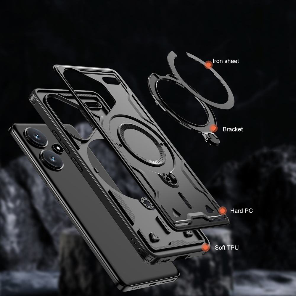 Чехол Magneto Case с кольцом для Xiaomi Redmi Note 13 Pro+