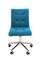 Офисное кресло Chairman 030 Россия ткань Т-75 бирюзовый, хром, без подлокотников