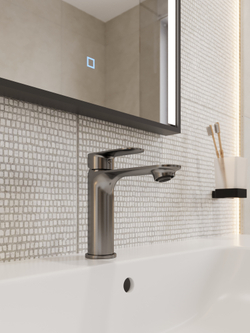 Смеситель для раковины STWORKI Вестфолл S08010GB вороненая сталь