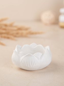 Набор декоративная статуэтка Ганеша мудрый и подсвечник Лотос на подставке Цветок Жизни