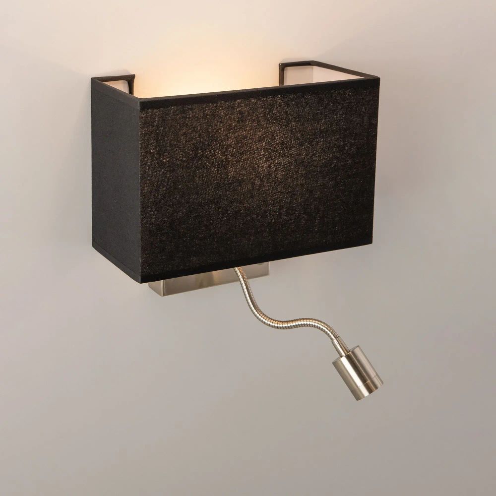 Citiluх Декарт CL704301 Бра с чёрным абажуром и диммером