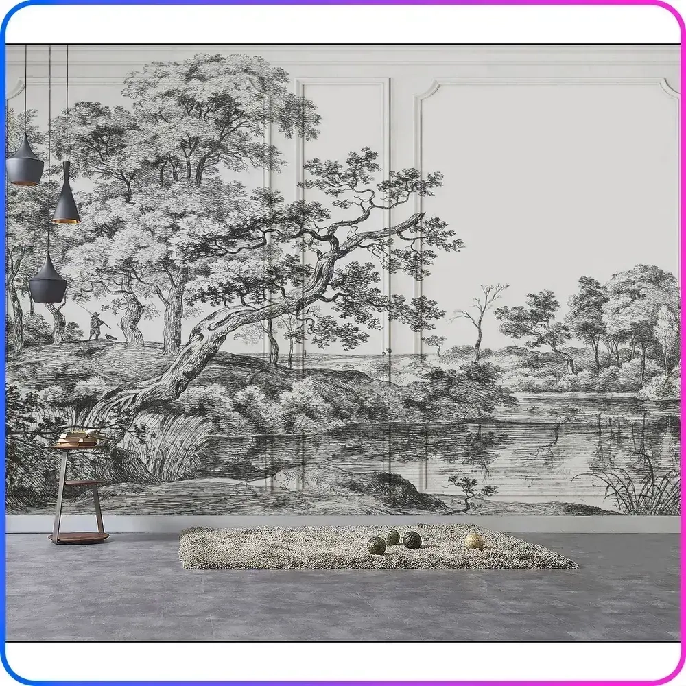 Фотообои на стену Деревья 400х270 см Luxury Walls AM38704