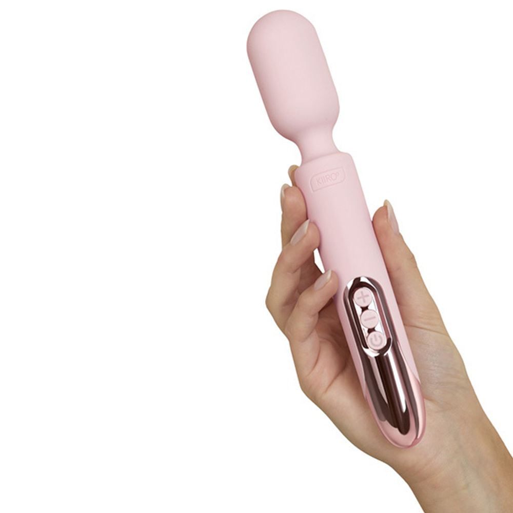 Интерактивный розовый вибратор 24,1см Kiiroo ProWand Vibrator Pink