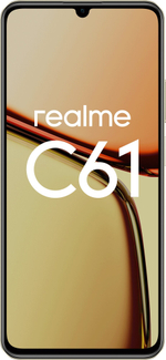 Смартфон realme C61 8/256 ГБ, Dual nano SIM, Ростест, блестящий золотой