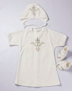 Крестильный набор р.62, цвет молочный 13-14