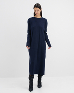 Платье свободного кроя из кашкорсе