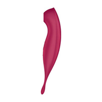 Малиновый вибромассажер 22,2см Satisfyer Twirling Pro+