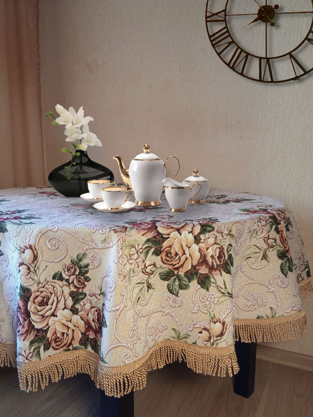 Гобеленовая скатерть Версаль 2627 D 160 см