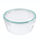 Контейнер для продуктов герметичный круглый 2,3л с замками (бесцветный)