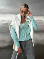 Кардиган из вискозы тонкой вязки