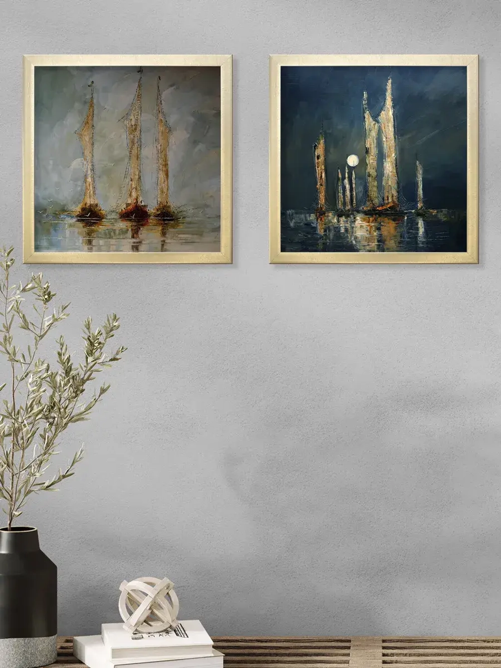 Картины на стену интерьерные на холсте 2 шт