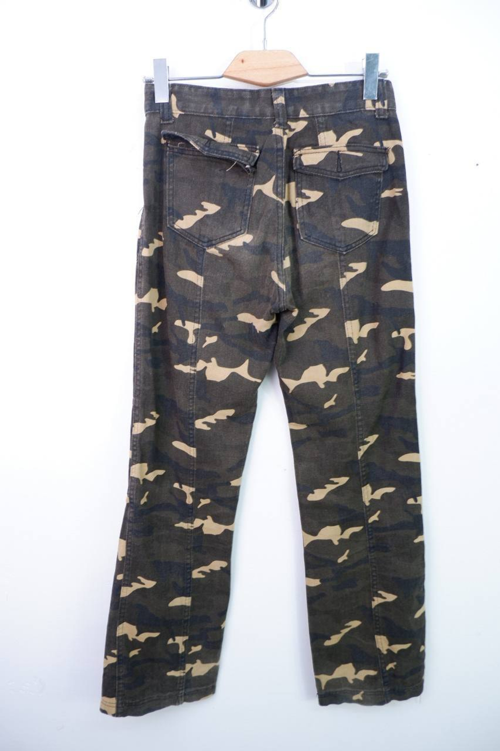 Джинсы в стиле милитари, маркировка S, визуально на 44 размер