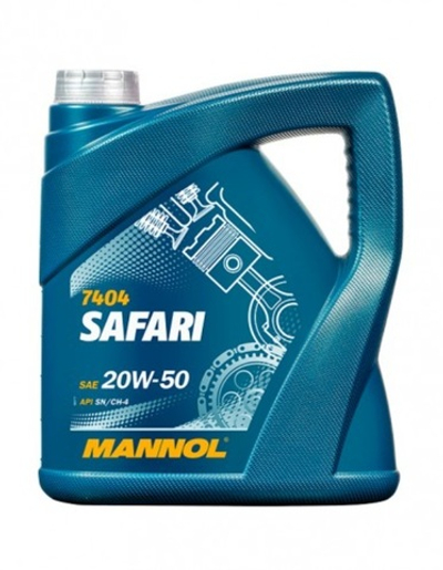 MANNOL 7404 Safari 20W50 SN/CH-4 Масло моторное, 4л