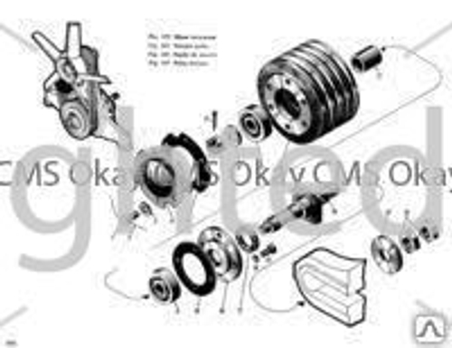 Шкив натяжной 1Д12, 1Д6Н, 2Д6Н СБ 1214-04
