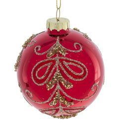 GAEM Набор из 12шт Украшение новогоднее "Шар", D 8 см, L35 W25 H8,5 см