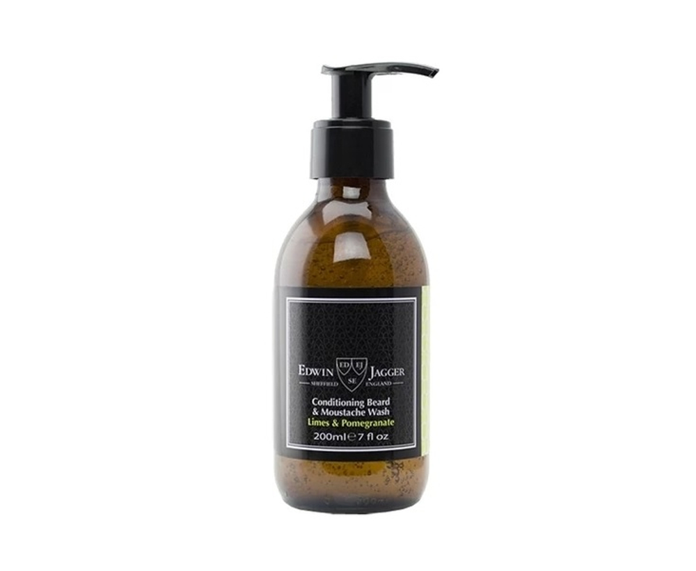 Шампунь для бороды и усов Edwin Jagger Limes & Pomegranate Beard Shampoo - 200 мл