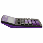 Калькулятор настольный BRAUBERG EXTRA COLOR-12-BKPR (206x155 мм) 12 разрядов двойное питание черно-пурпурный