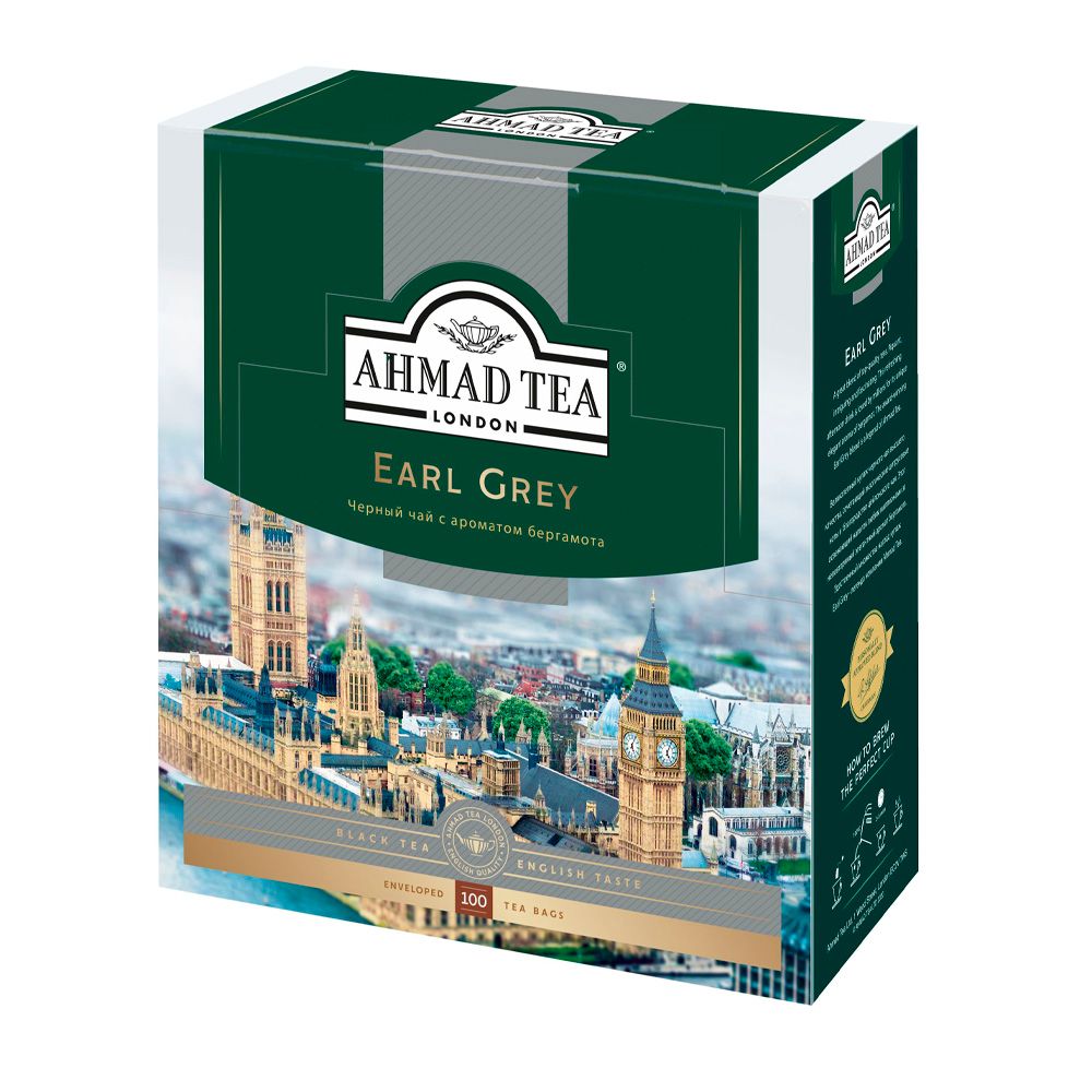 Чай Ахмад бергамот 100пак.