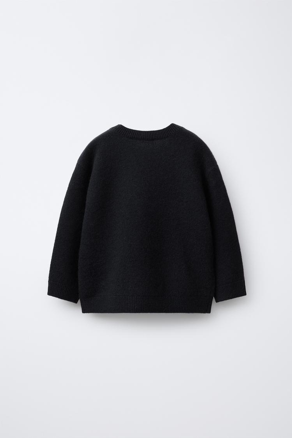 ZARA ТРИКОТАЖНЫЙ СВИТЕР ИЗ 100% КАШЕМИРА, МОРСКОЙ ТЕМНО-СИНИЙ