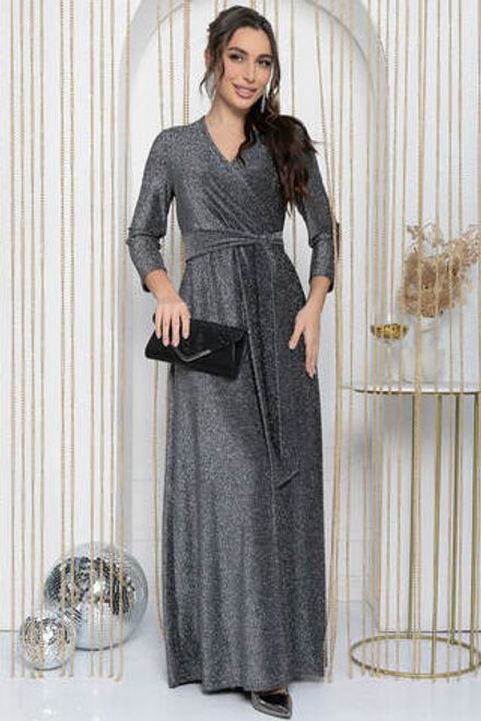 Платье Сияющий выход (серебро) П12044 LT Collection