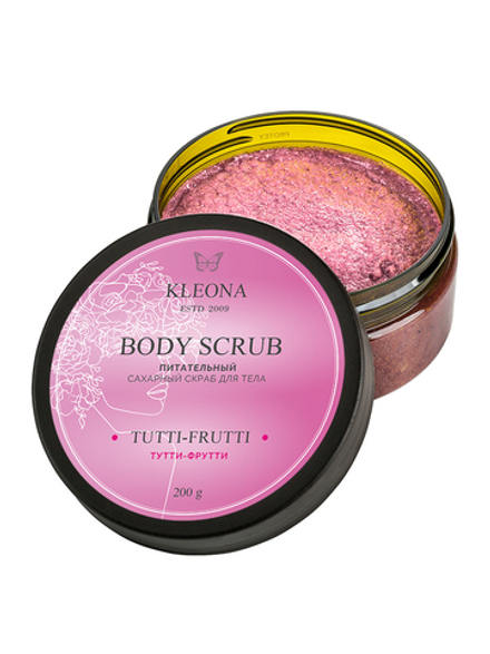 Скраб Kleona для тела сахарный Тутти-фрутти 200 г
